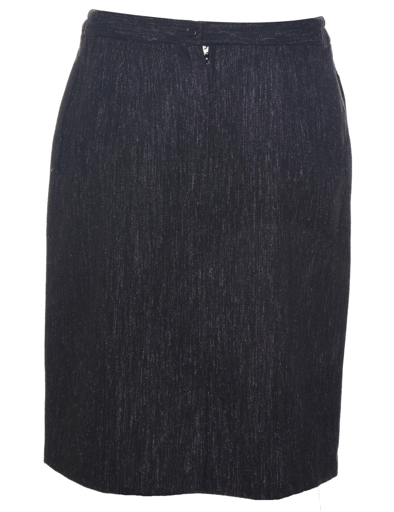 Black Midi Skirt - M