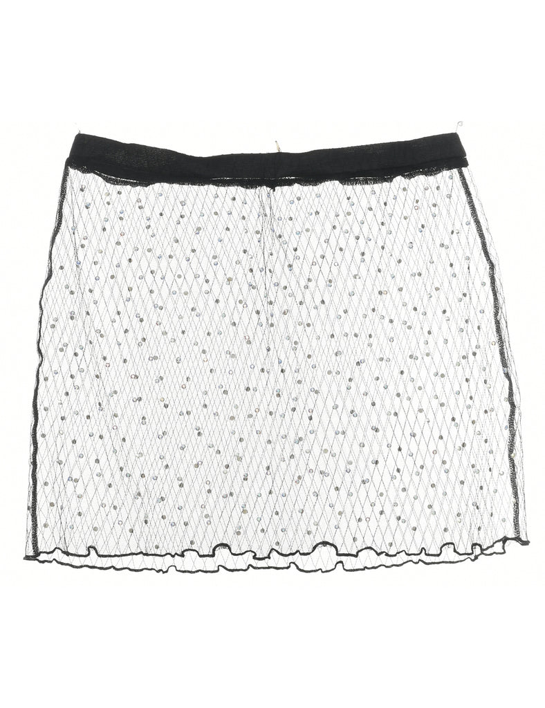 Black Midi Skirt - M