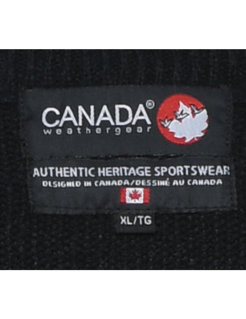 Black Nordic Jumper - XL