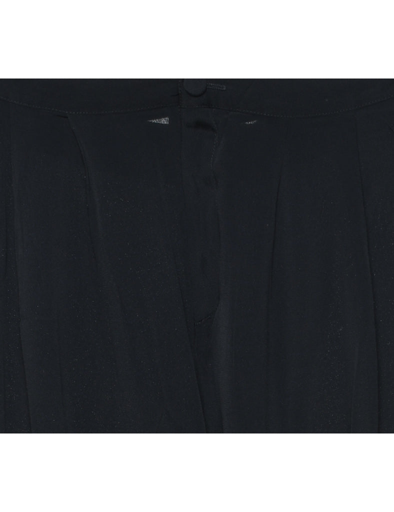 Black Palazzo Flared Leg Trousers - W32 L27