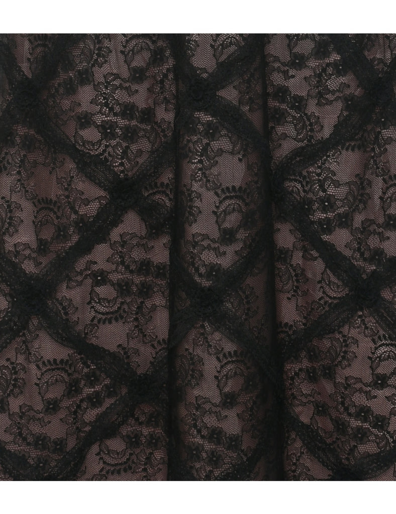Black Party Lace Dress - S