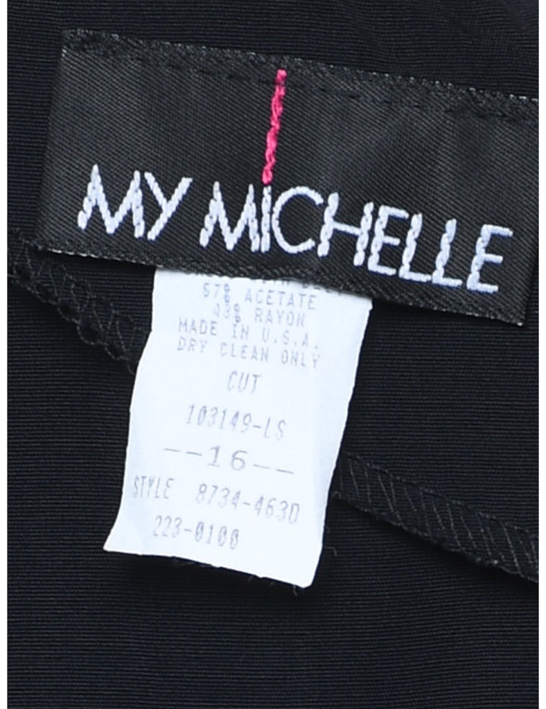 Black Pencil Skirt Dress - XL