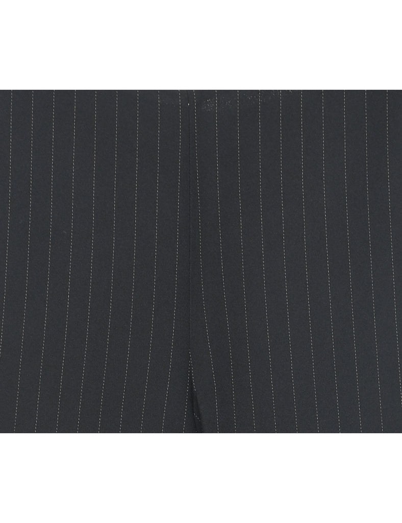 Black Pinstriped Trousers - W30 L28