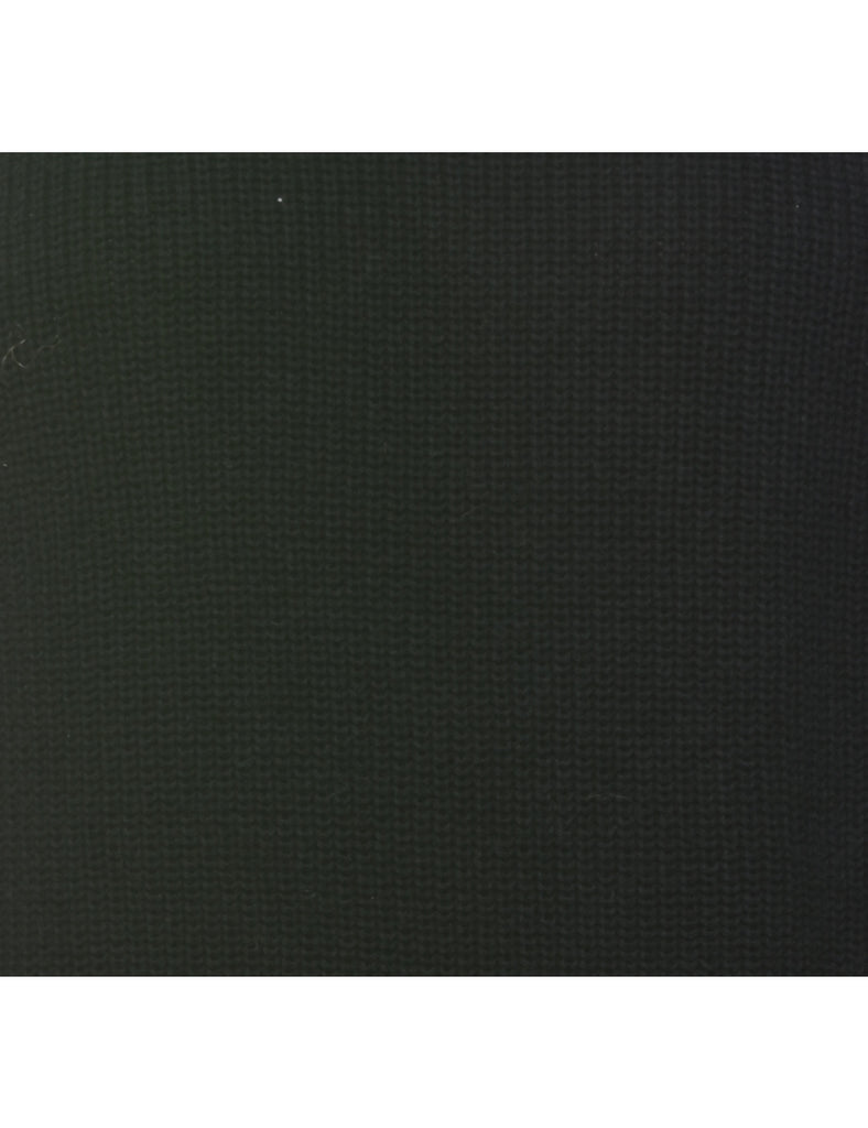 Black Plain Jumper - S