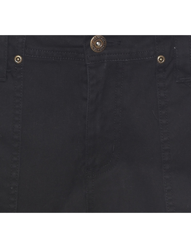 Black Plain Shorts - W32 L6