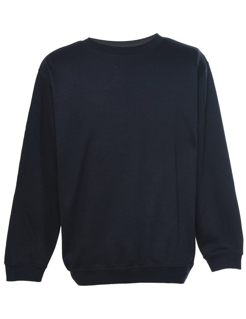 Black Plain Sweatshirt - S