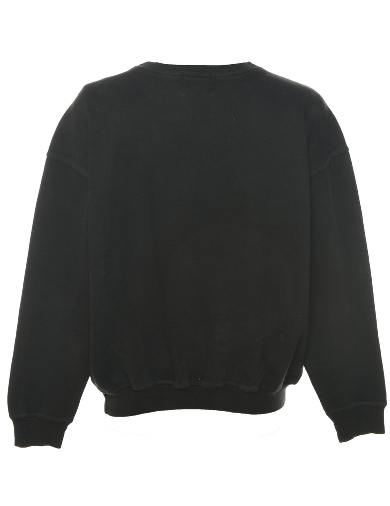 Black Plain Sweatshirt - L