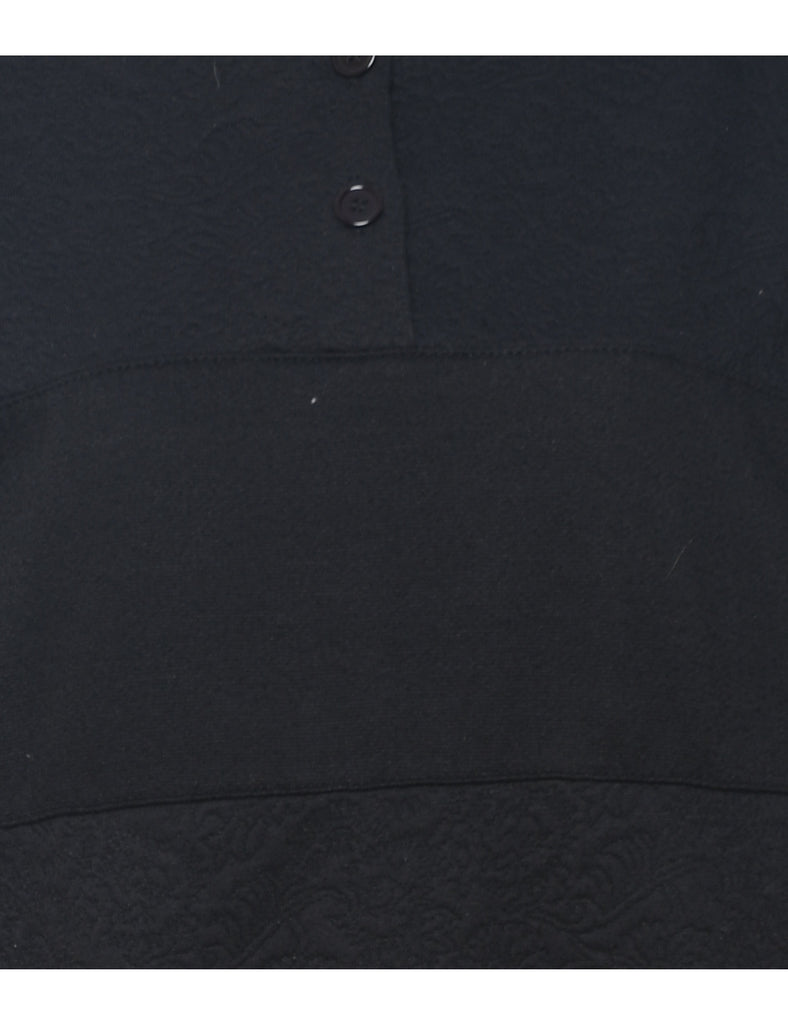Black Plain Sweatshirt - L