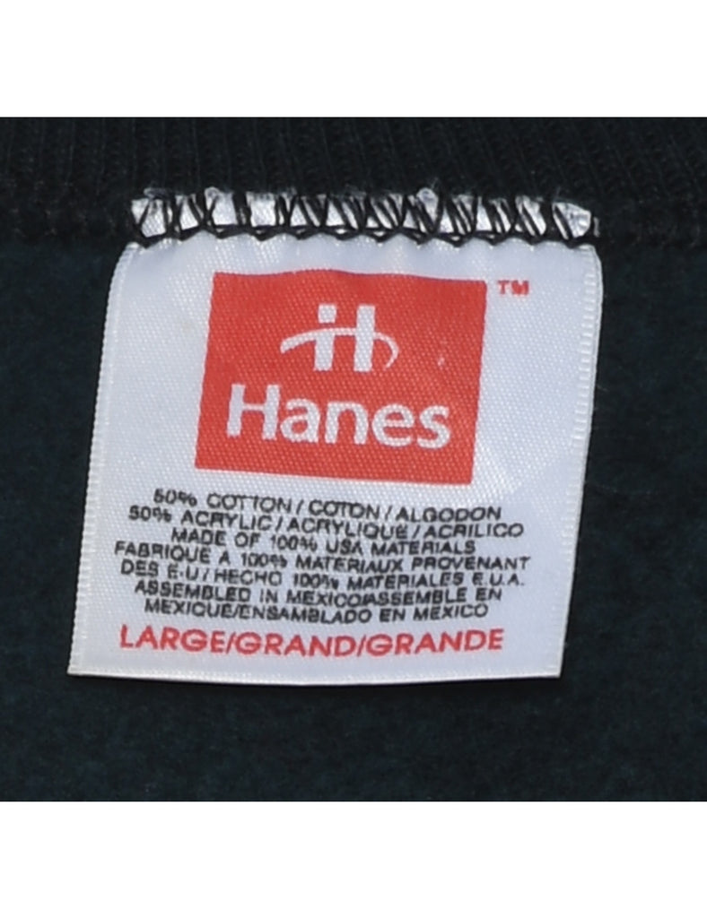 Black Plain Sweatshirt - L