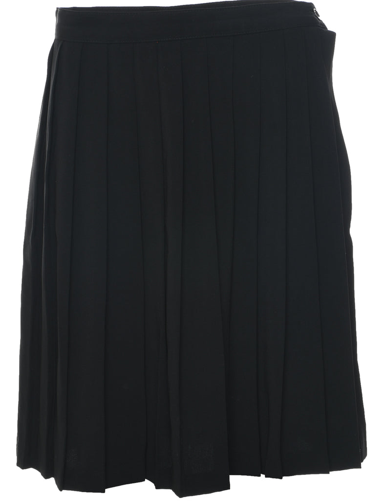 Black Pleated Skirt - M