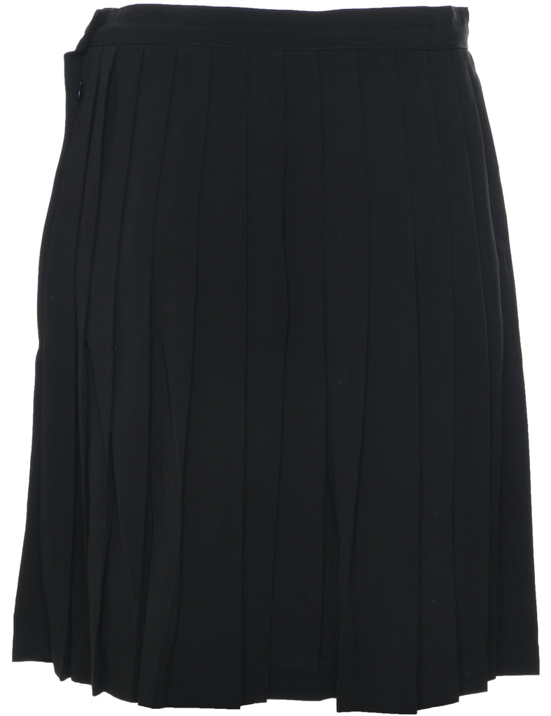 Black Pleated Skirt - M
