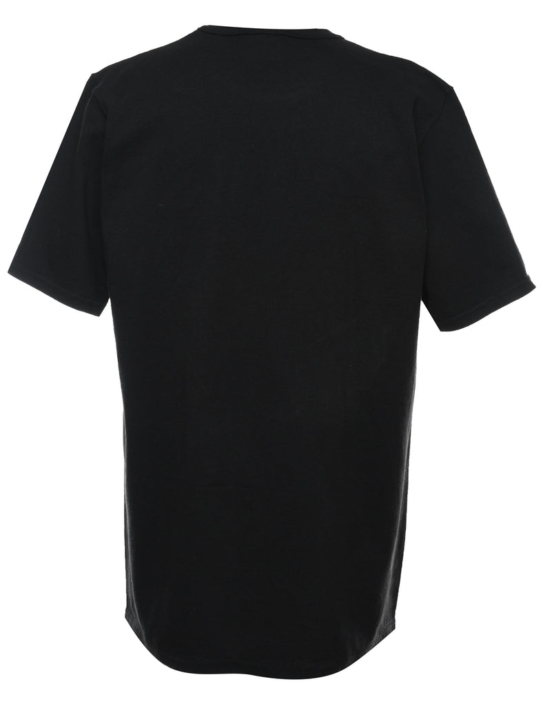 Black Printed Champion T-Shirt - L