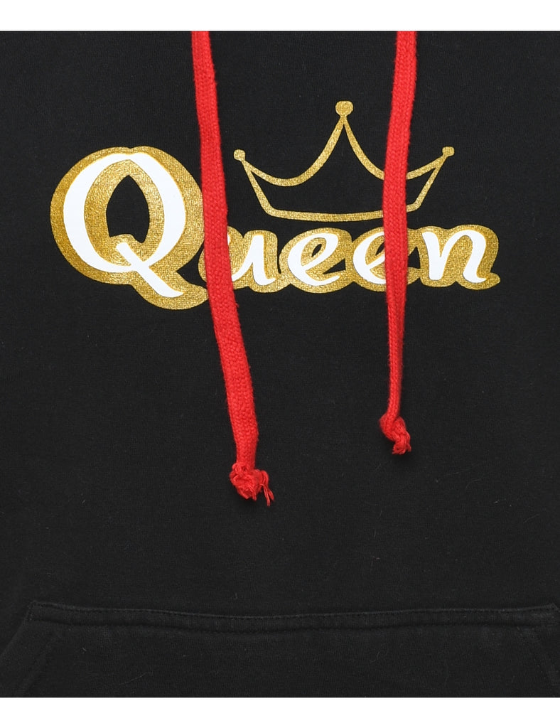 Black & Red Queen Hoodie - M