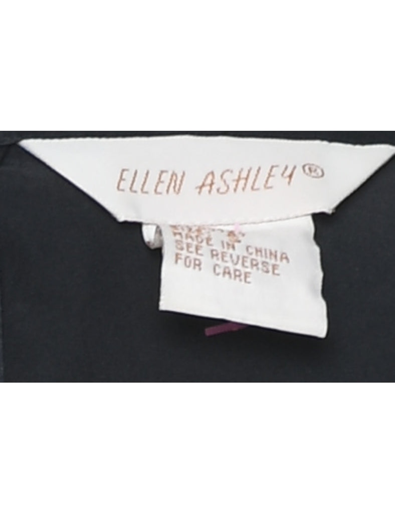 Black Silk Top - S