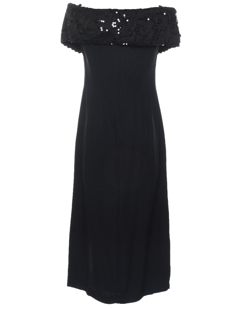 Black Sparkly Evening Dress - M