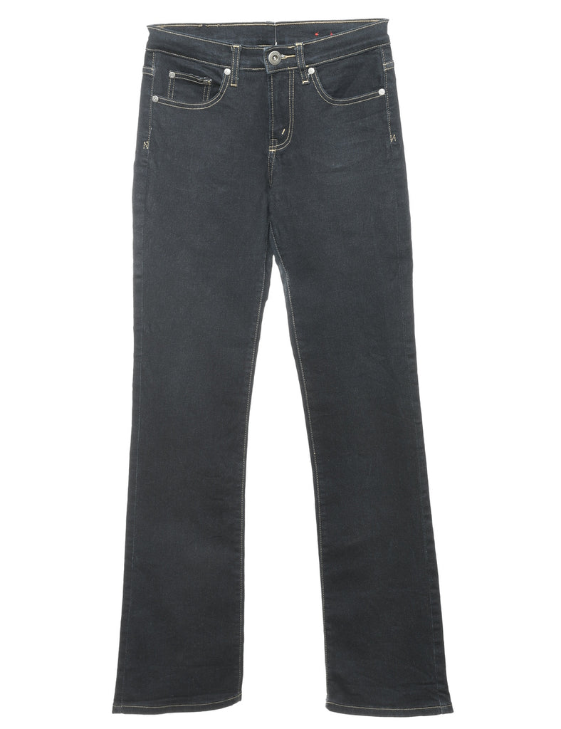 Black Straight Fit Jeans - W26 L34