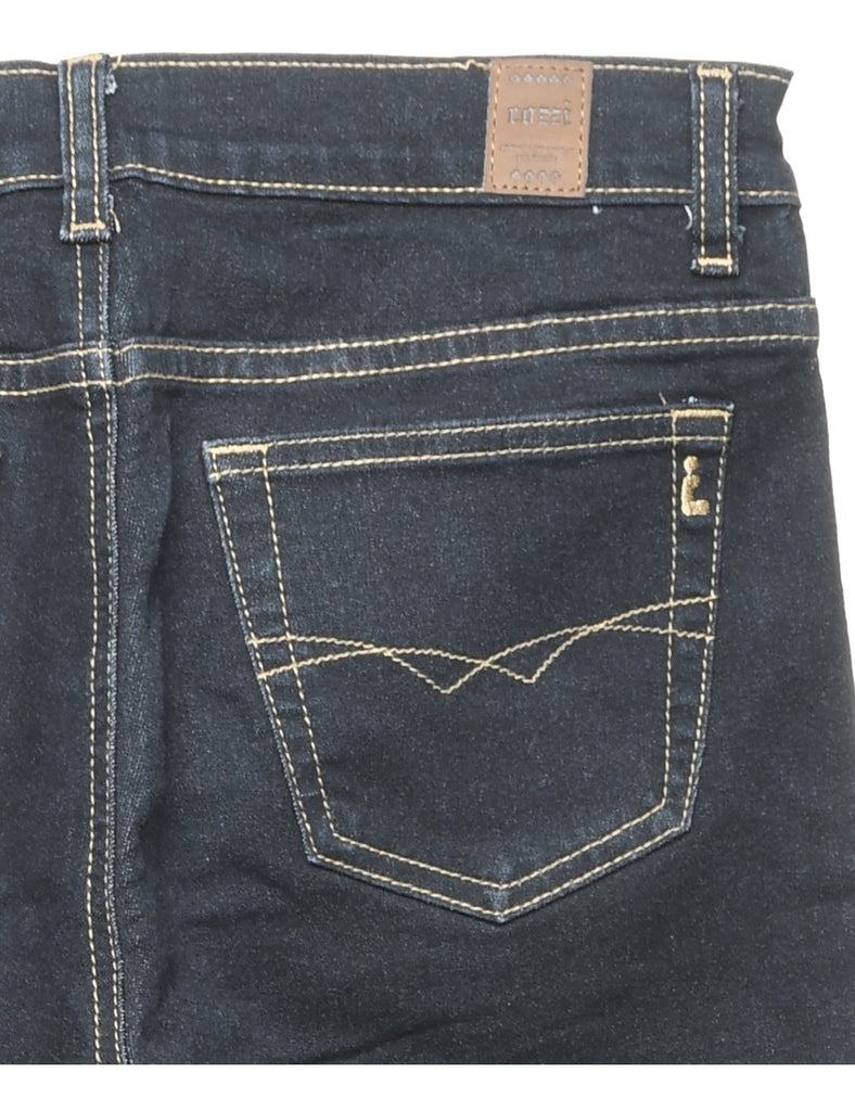 Black Straight Fit Jeans - W26 L34
