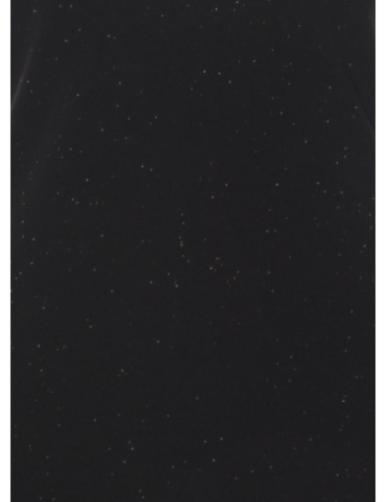 Black Strappy 1990s Evening Dress - S