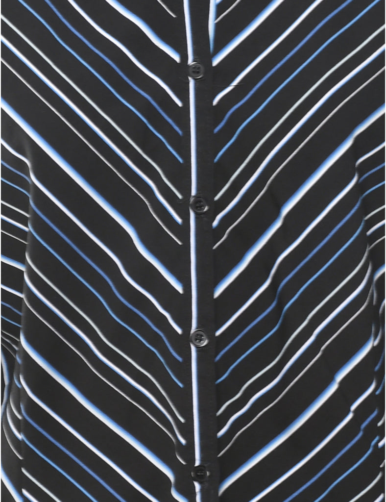 Black Striped Shirt - M