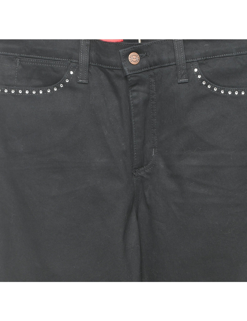 Black Studded Bootcut Jeans - W32 L32