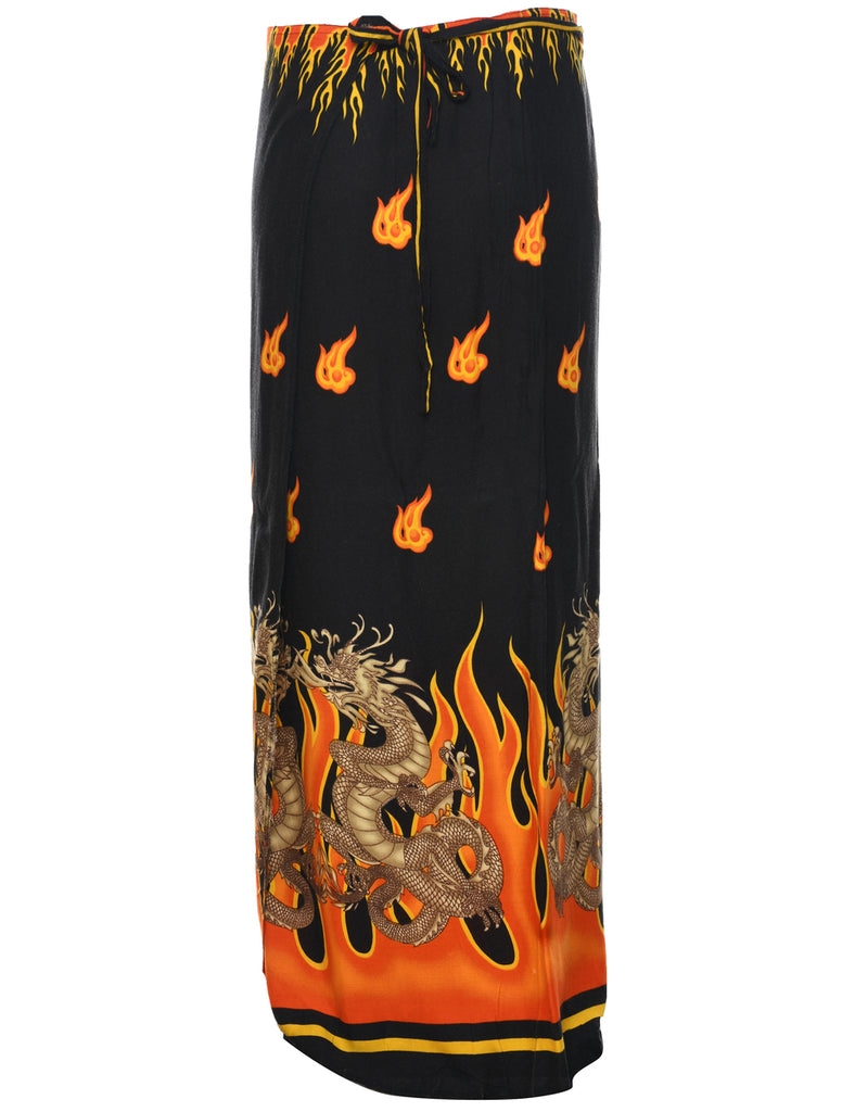 Black Tiered Skirt - M