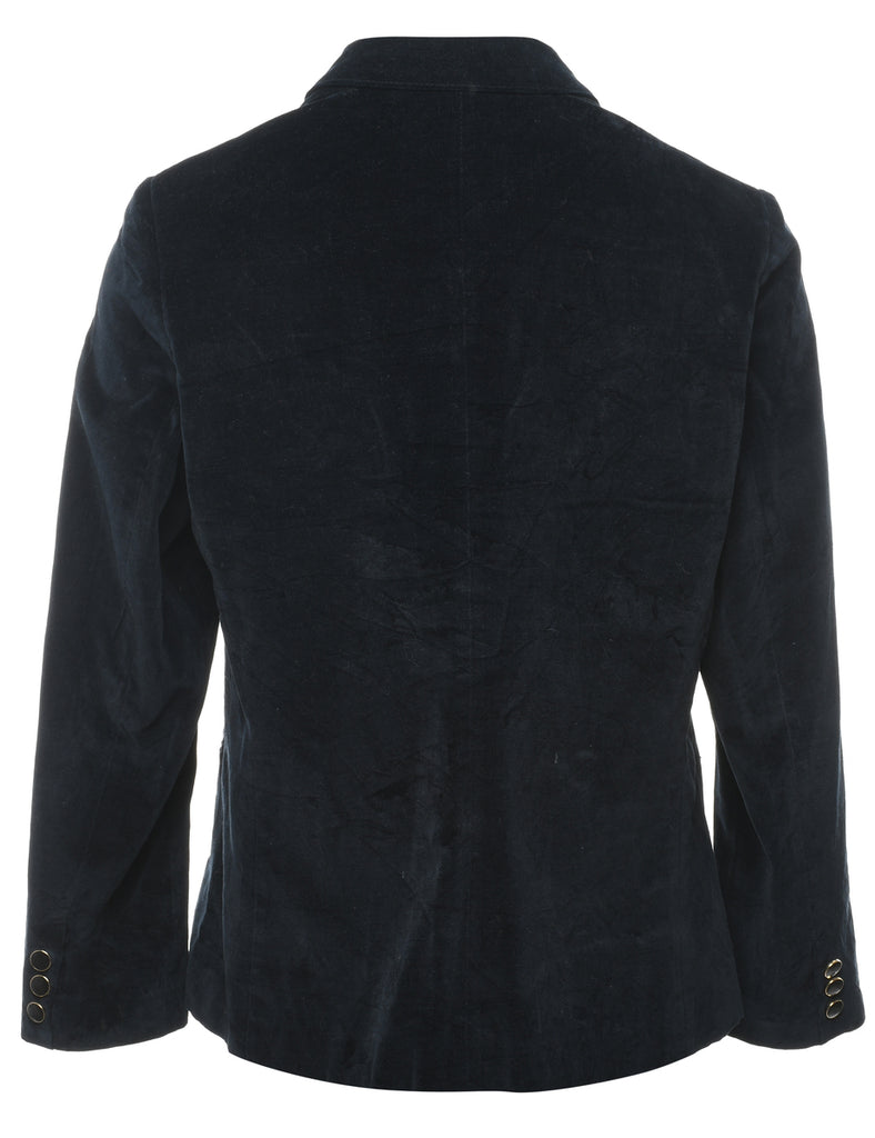 Black Velvet Blazer - L