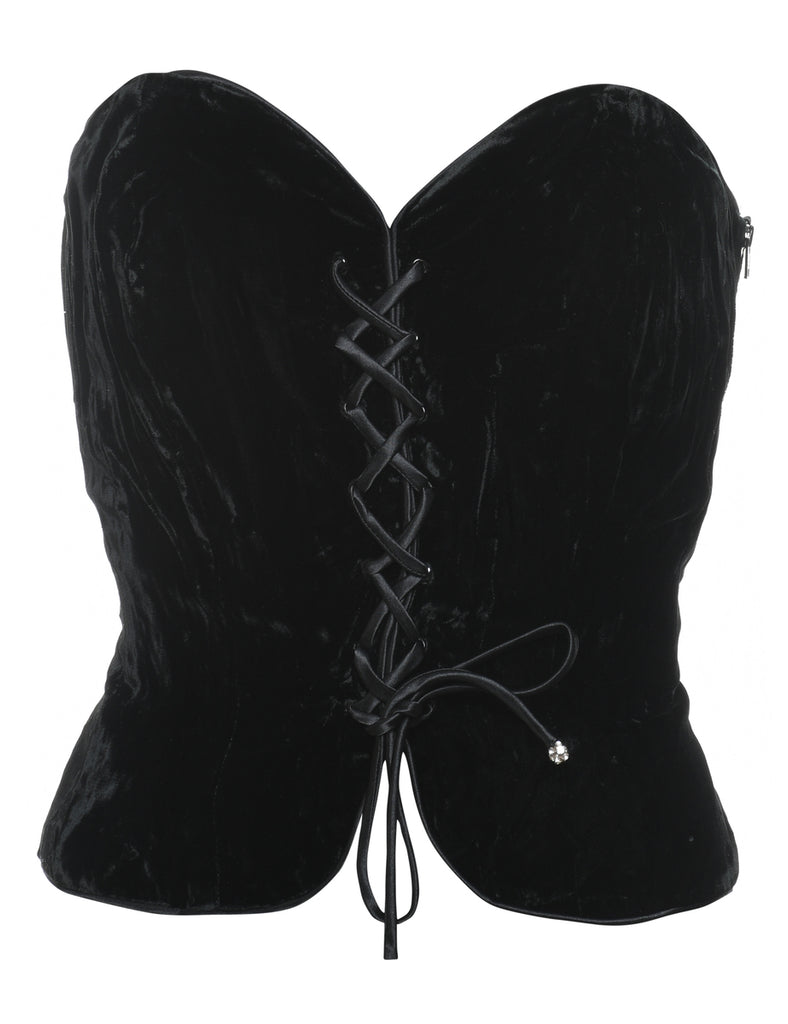Black Velvet Corset - S