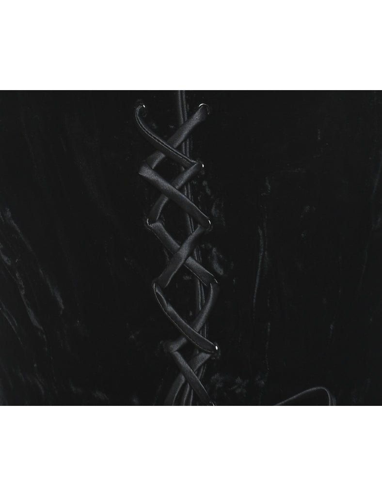 Black Velvet Corset - S