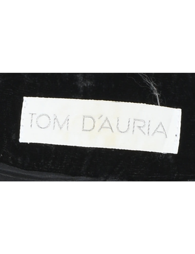 Black Velvet Evening Jacket - M