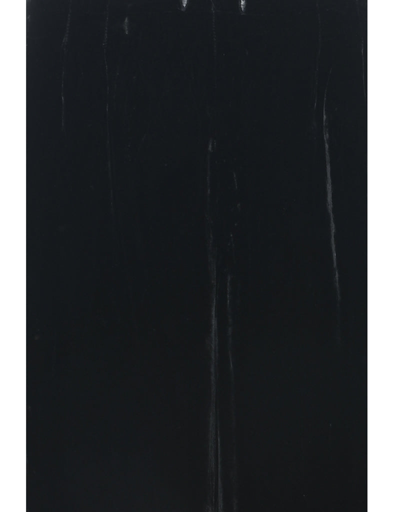 Black Velvet Trousers - W32 L27