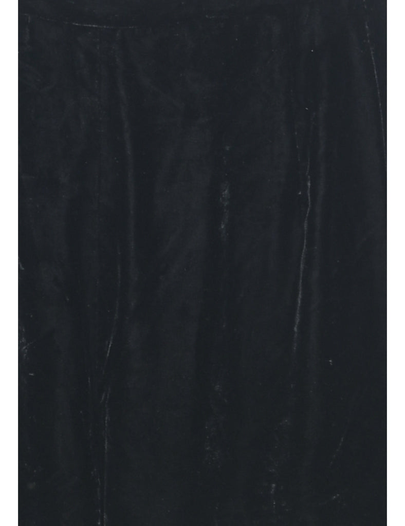 Black Velvet Trousers - W28 L30