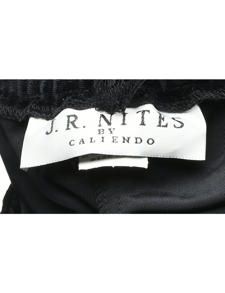 Black Velvet Trousers - W30 L29