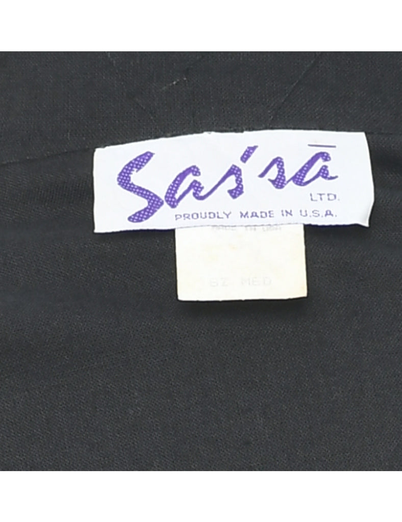 Black Western Dress - M