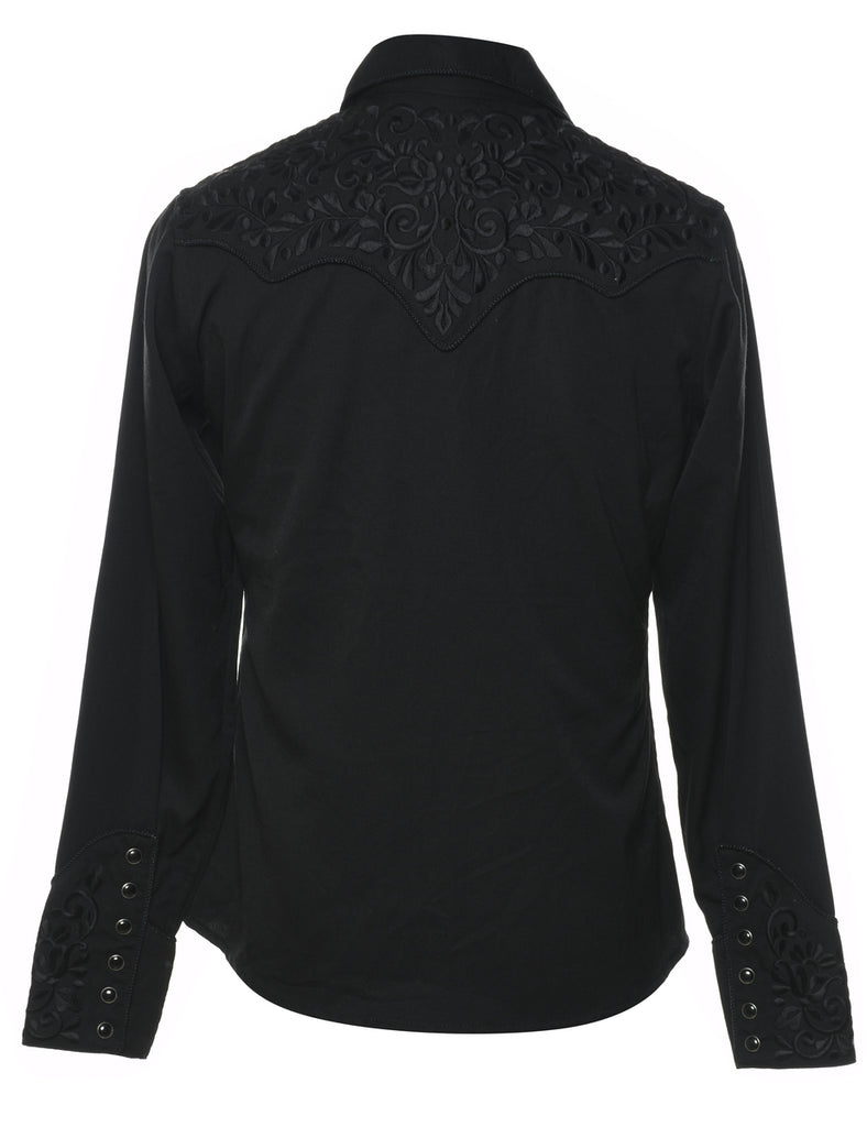 Black Western Shirt - S