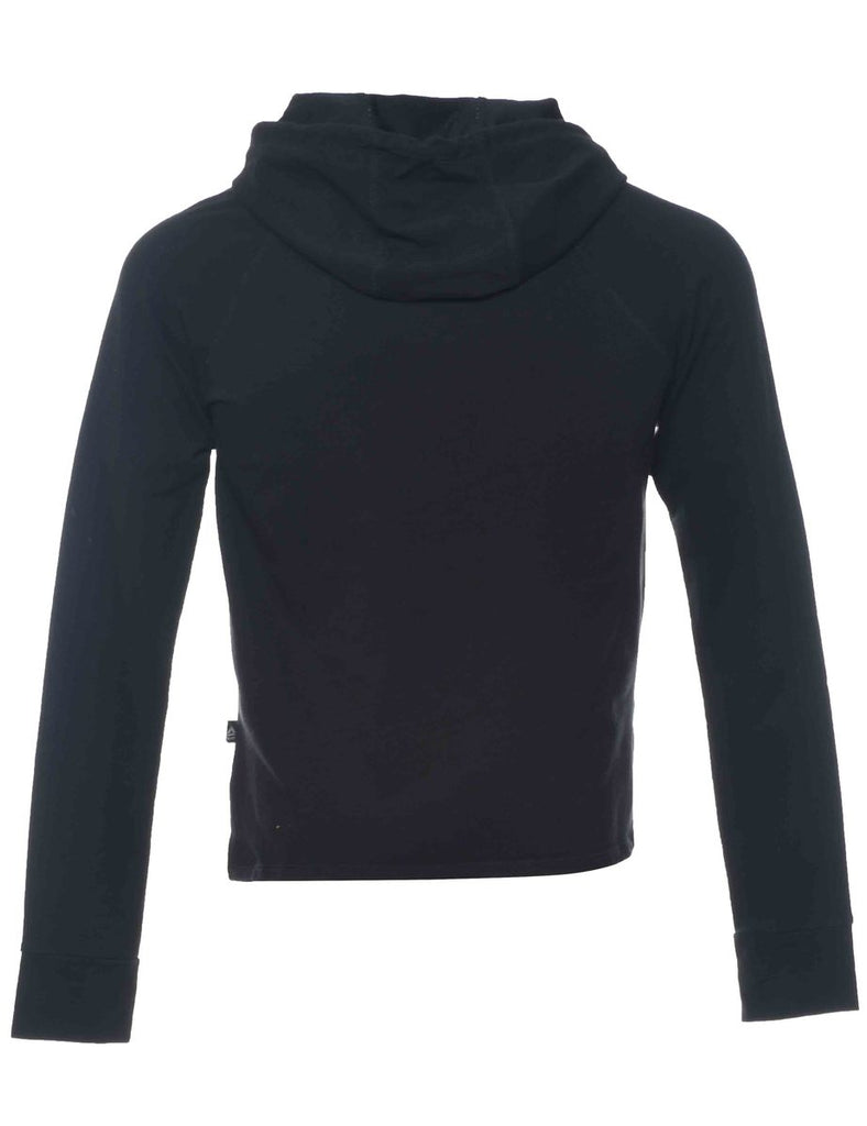 Black & White Reebok Cropped Hoodie  - M