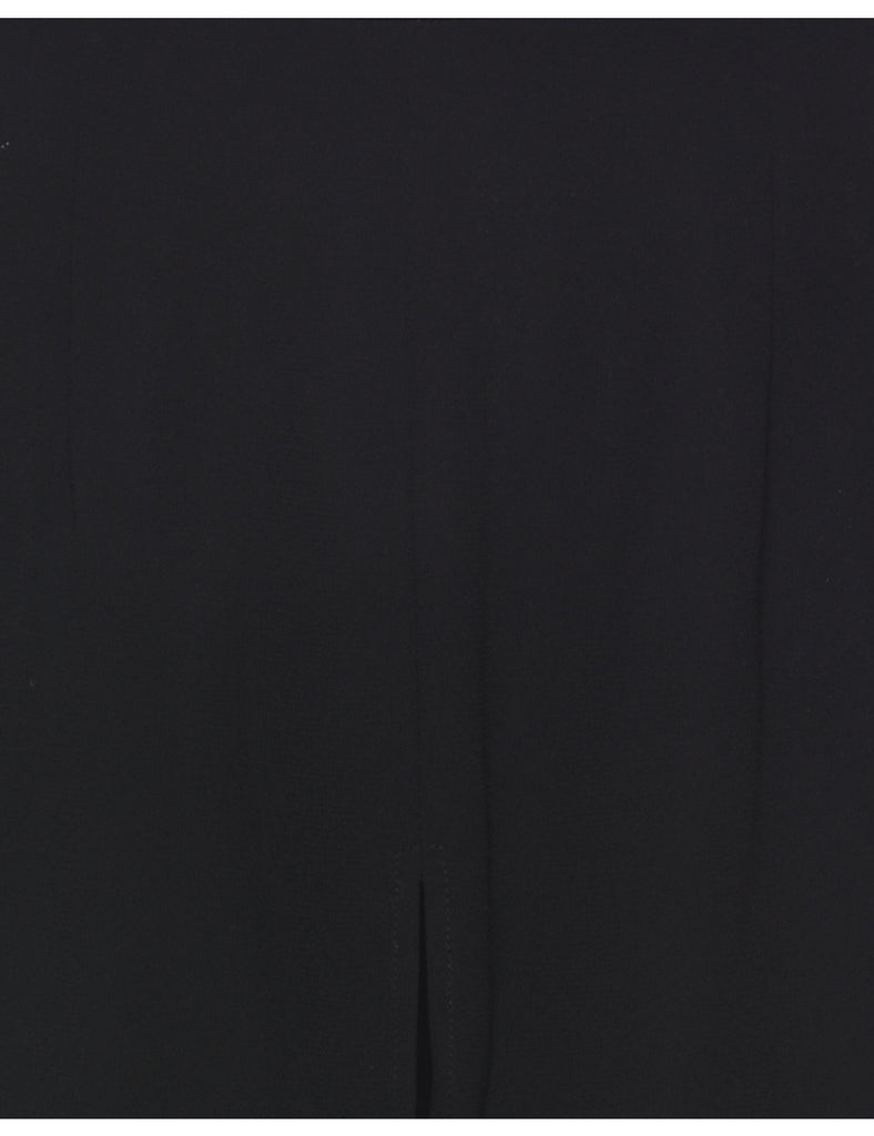 Black Wide-Fit Trousers - W27 L30