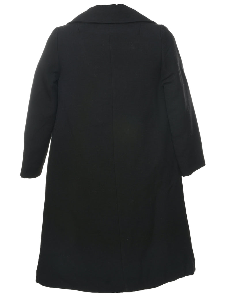 Black Wool Coat - M