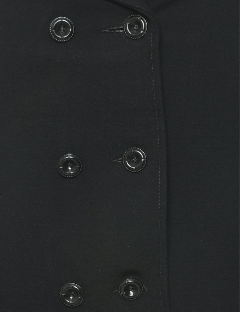 Black Wool Coat - M