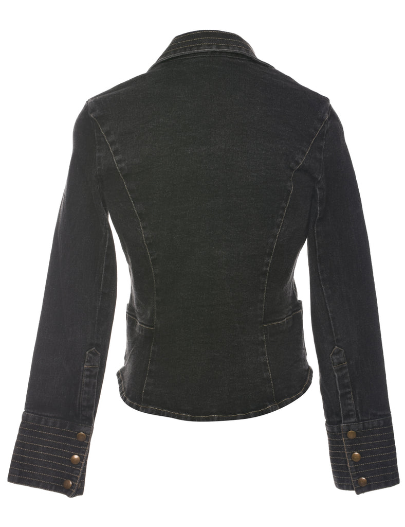 Black Y2K Denim Jacket - S