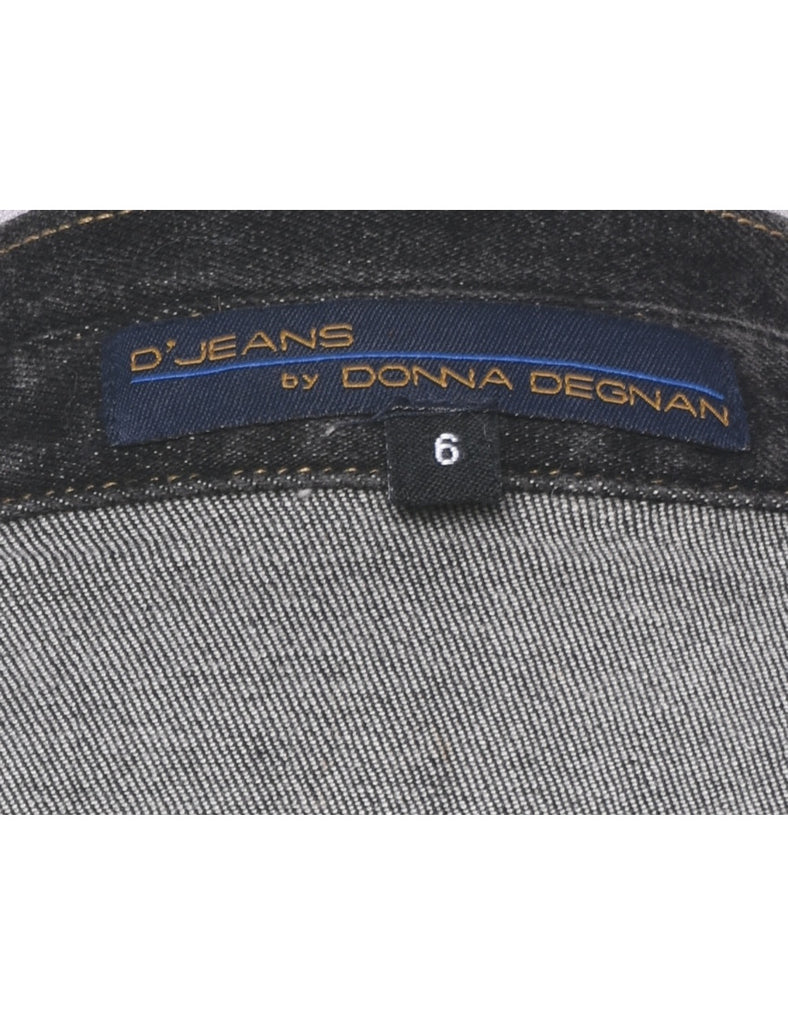 Black Y2K Denim Jacket - S