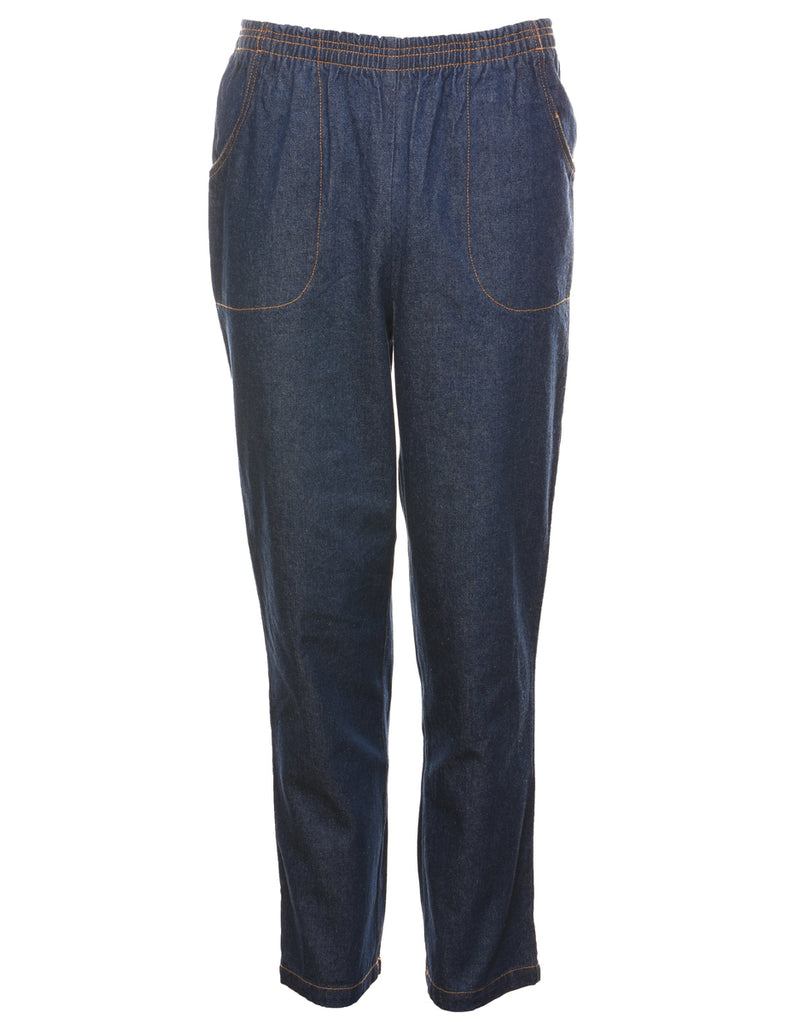 Blair Dark Wash Denim Trousers - W30 L30