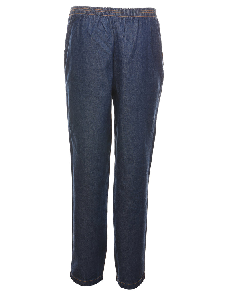 Blair Dark Wash Denim Trousers - W30 L30