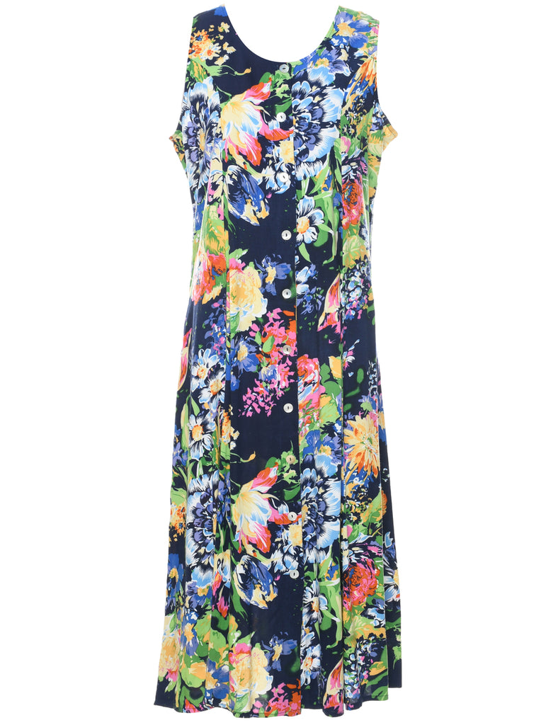 Blair Floral Print Sleeveless Dress - S