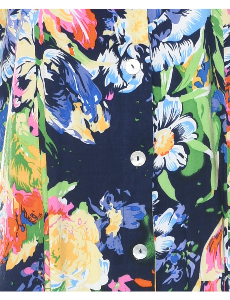 Blair Floral Print Sleeveless Dress - S