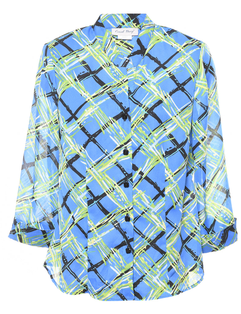 Blue Checked Shirt - L