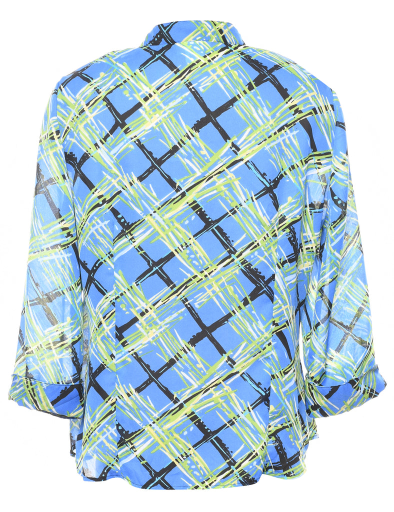 Blue Checked Shirt - L