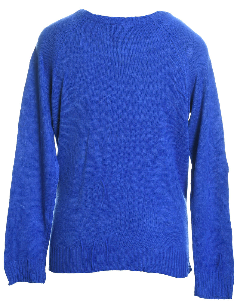 Blue Christmas Jumper - XL