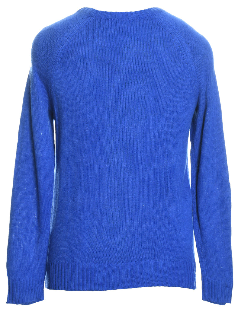 Blue Christmas Jumper - M