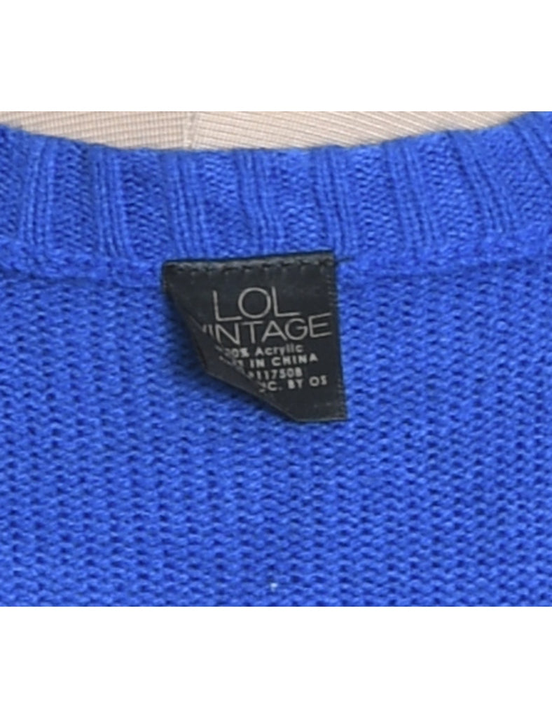 Blue Christmas Jumper - XL