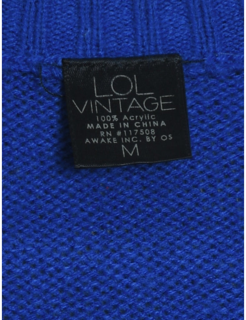 Blue Christmas Jumper - M